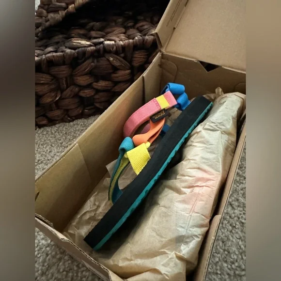 Teva Kids' Multicolor Strap Sandals - Picture 4 of 13